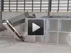 木薯片烘幹機調試現場