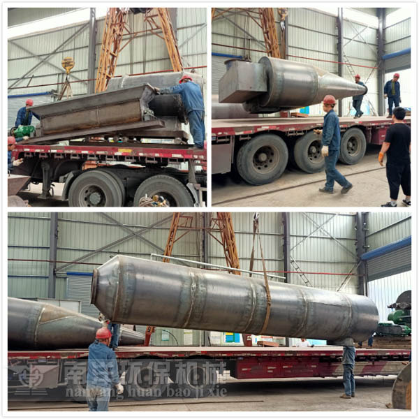 灰渣烘幹機發貨現場