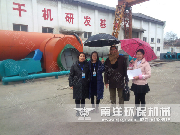 瑞雪（xuě）迎（yíng）貴客：埃及（jí）客商蒞臨91污视频環保考察采購烘幹設備