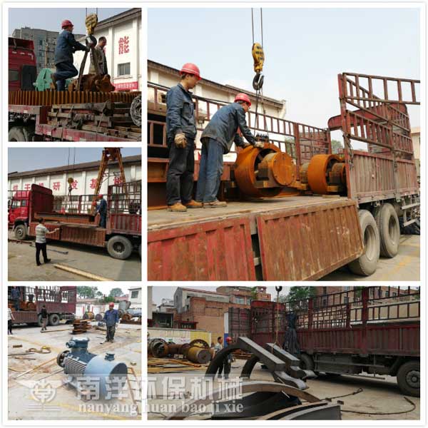 大型工業烘幹機發貨現場