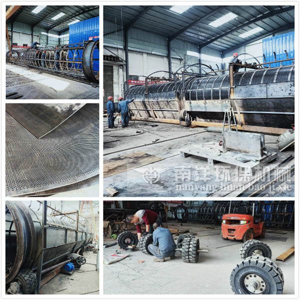 滾筒篩沙機製造現（xiàn）場