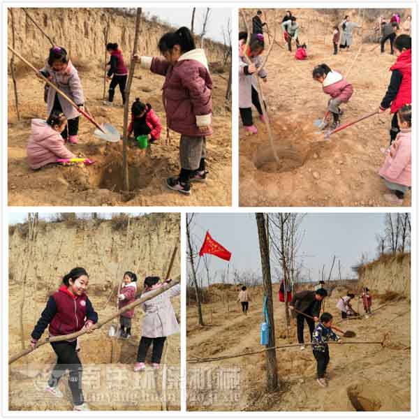 小（xiǎo）朋友植樹現場