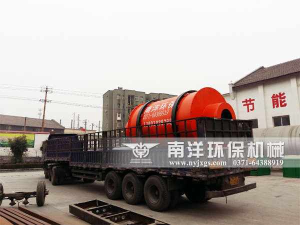 貝（bèi）殼烘幹機裝車發貨中